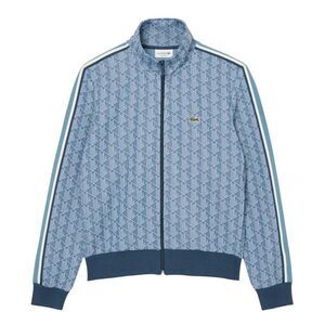 Lacoste Mens Paris Jacquard Zipped Track Jacket / Blue